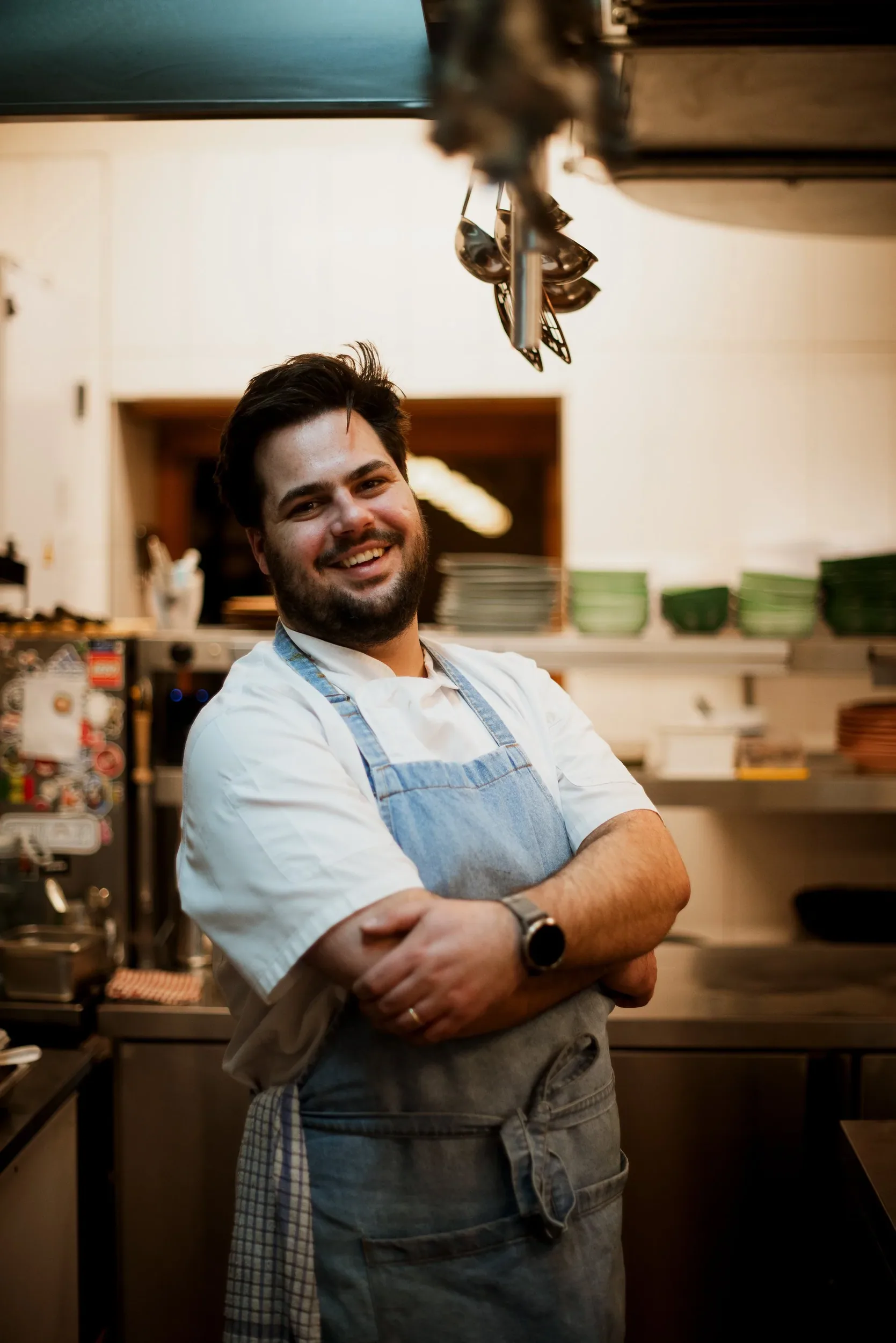 Chef Marco Cardoso in the kitchen at De Eetkamer